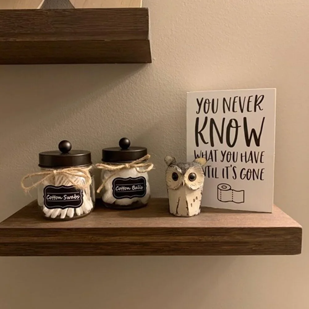 NEW 2Pack Bathroom Organizers and Storage Qtip Holder Bathroom Decorations - Picture 2 of 9